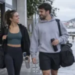 Dos personas caminando después de entrenar